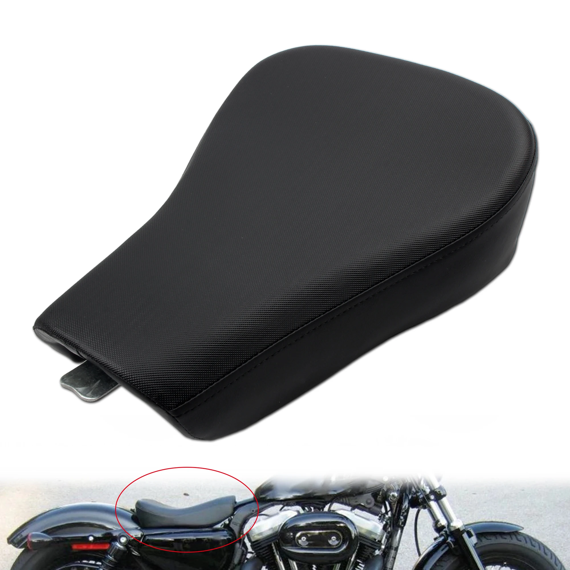 For Harley Motorcycle Solo Seat Cushion Front Driver Sportster XL 72 48 1200 Iron 883 XL1200X 2010-2015 Supermoto Modified Parts - Image 2