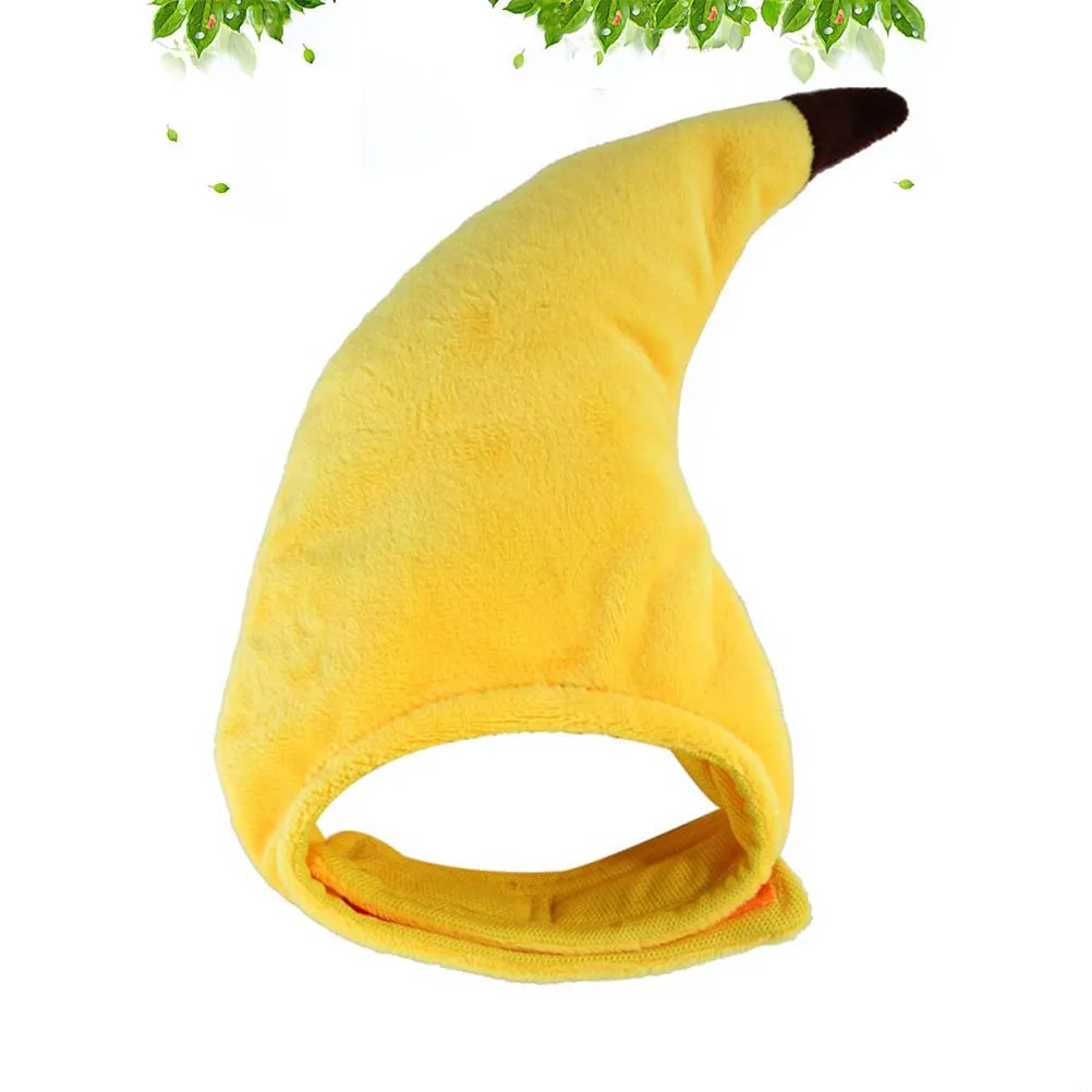 

Cotton Pet Hat Banana Shape Creative Costume For Dog Cat Party Birthday Decoration Fun Wearable Easy Clean Stand Out Design