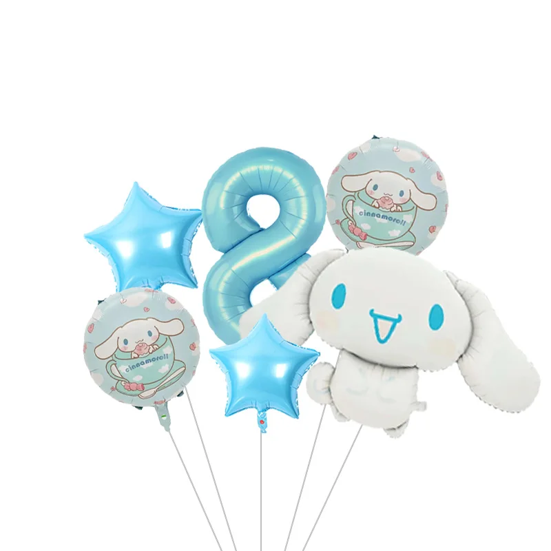 Cinnamoroll Großer Cartoon-Folienballon, Niedlicher Welpen-Ballon für Partydekoration, Geburtstagsfeier-Dekoration – Detail 26