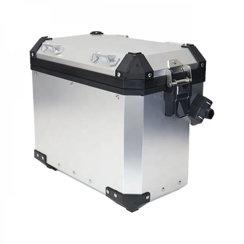 Factory Direct  Aluminium Alloy Motorcycle Exhaust Side Pannier Box 48L Capacity Retrofit with 1 Year Warranty