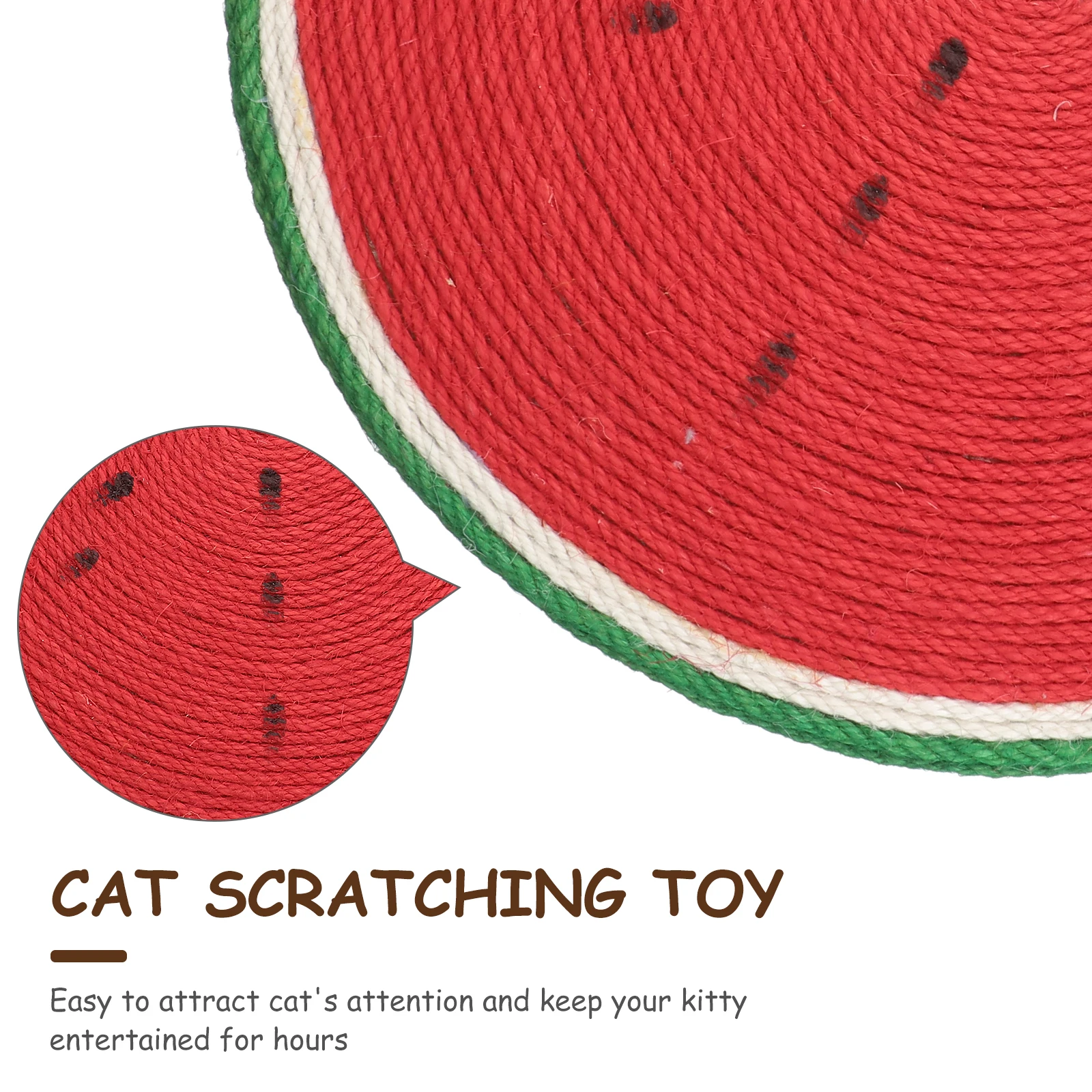 

Durable Scratching Board Cushion Watermelon Design Pet Kitten Play Living Room Carpet For niture Protector Safe For Paws