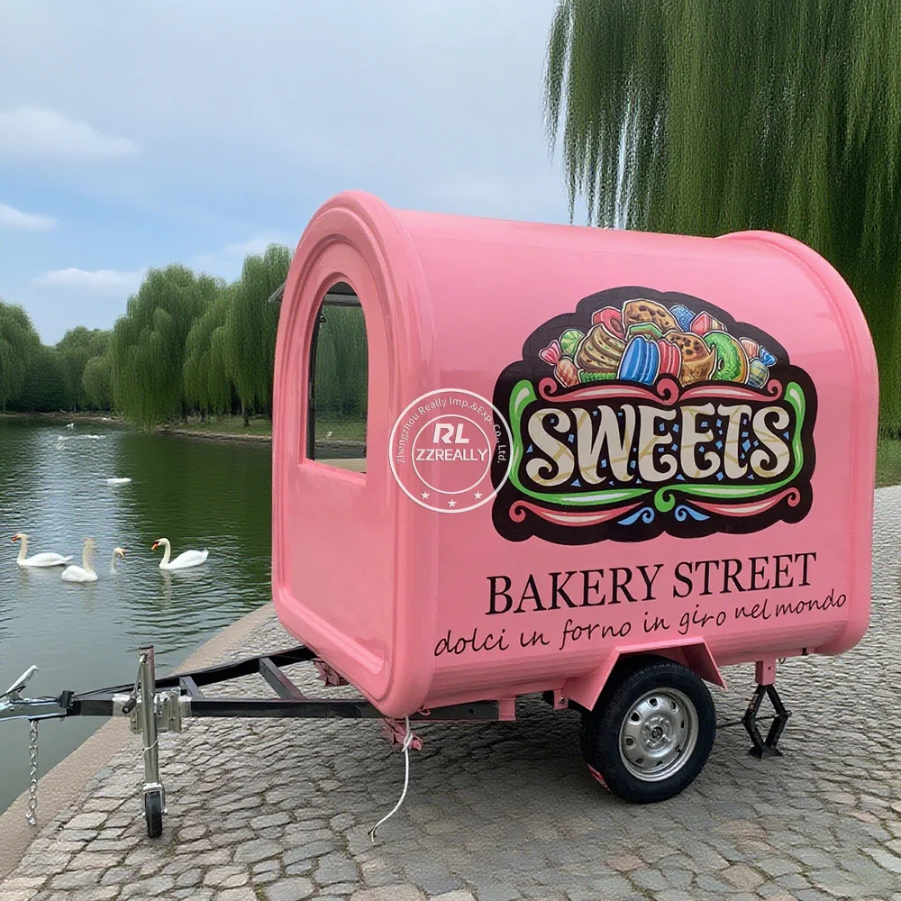 

Street Mobile Kitchen Barbecue Food Truck Trailer with Full Kitchen Equipments Mobile Restaurant Car Restaurant
