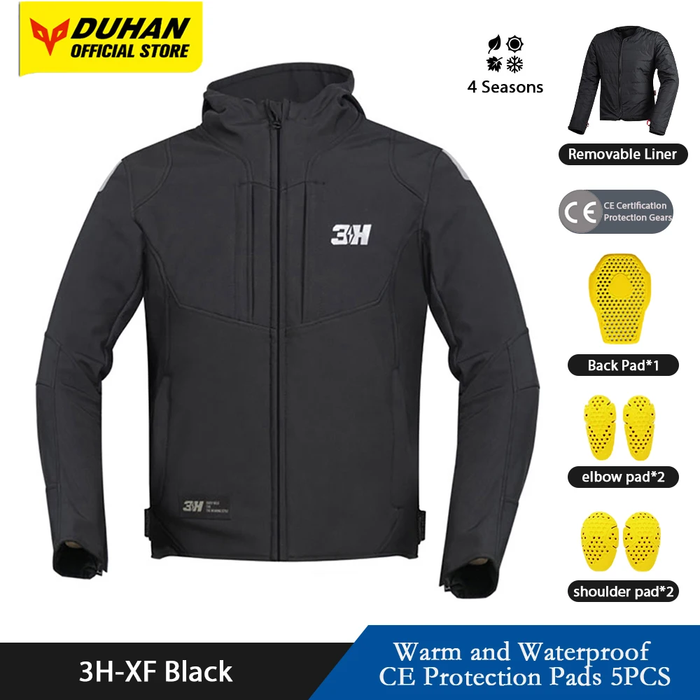 

New Motorcycle Jacket Men Motocross Racing Jacket Moto Riding Coat Winter Warm Motorbike Chaqueta Moto CE Protective Gear