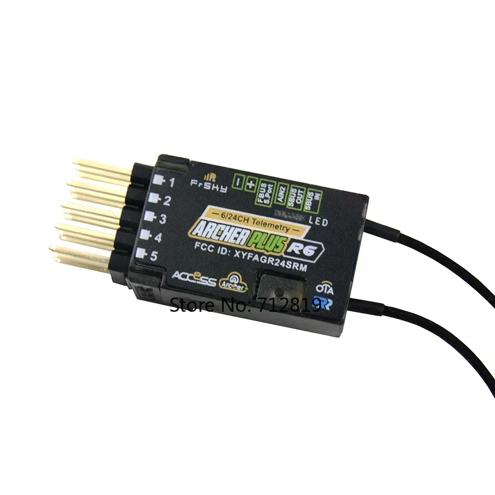 

FrSky ARCHER PLUS R6 Receiver 6 High-Precision PWM Channel for X20/ X18/ X14/ X9DP Remote Controller
