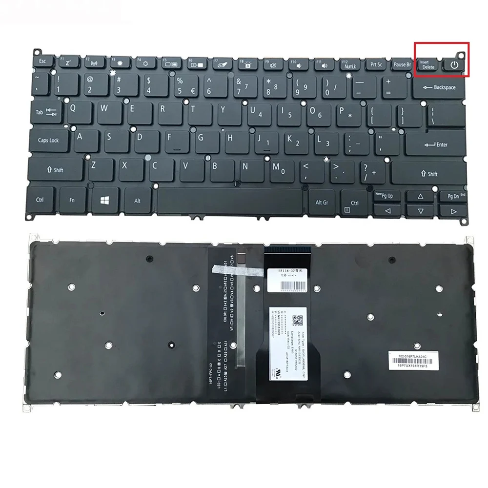 

US клавиатура для ноутбука с подсветкой для Acer Aspire A314-22 A314-22G A114-33 A114-21