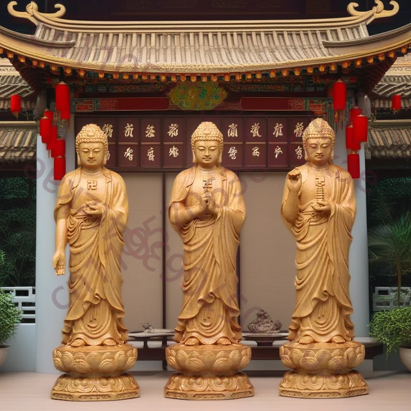 

Wood Carving Sakyamuni Statue Statue Solid Wood Carving ，Chinese Buddha Statues Home, Room, Office, Feng Shui Decoration