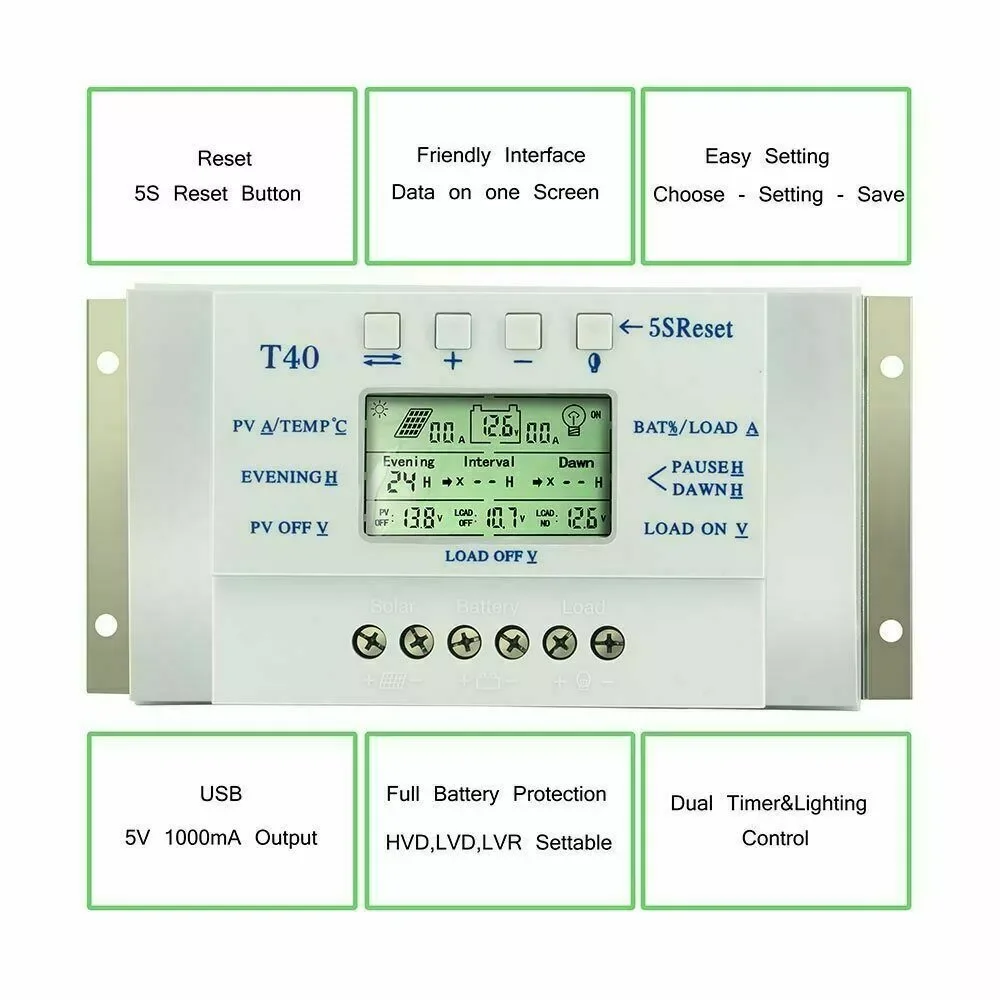 MPPT 10A Solar Panel Charge Controller Voltage Regulator Stabilizer Three-time Controller 260W/12V 520W/24V Photovoltaic