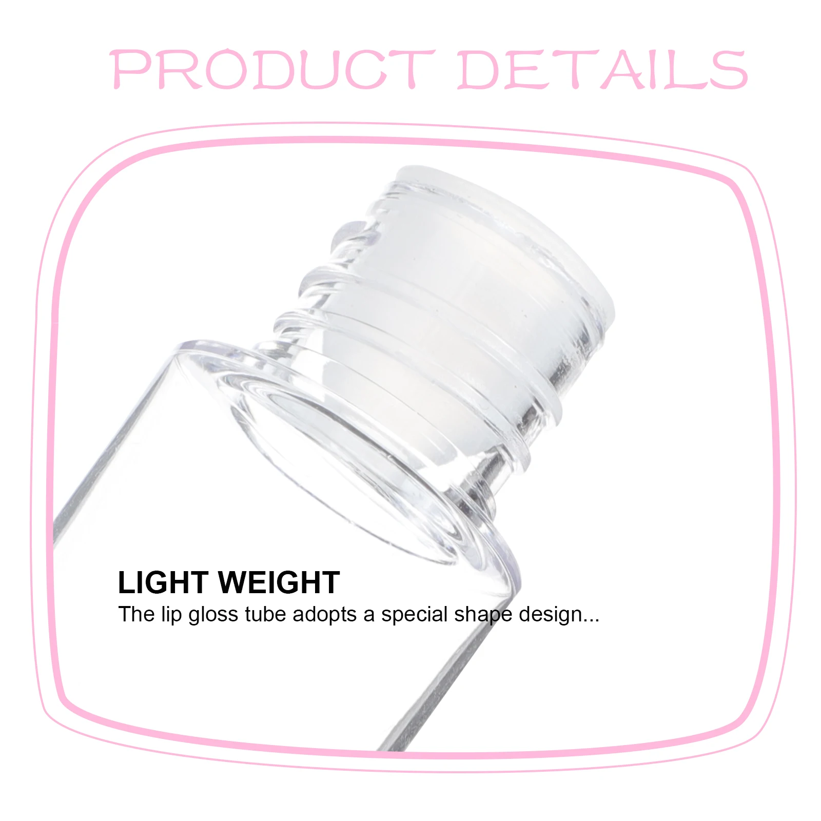 

10 PCS Lip Gloss Empty Bottle Small Containers Cute Stick Color Tubes Bottles with Wands Plastic Pp Pigment Liquid Reusable