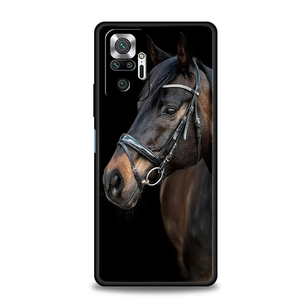 Running Horse Wild Animals Phone Case For Xiaomi Redmi Note 13 12 5G 11 10 Pro Plus 4G 9S 9 8 7 9T 13C 10C 9C 9A Silicone Cover