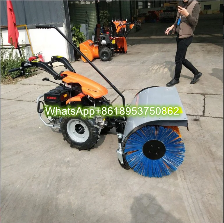 Spazzatrice multifunzionale di alta qualità Spazzatrice per neve 6,5 CV/ 13 CV/15 CV Spazzaneve Spazzatrice per rimozione neve