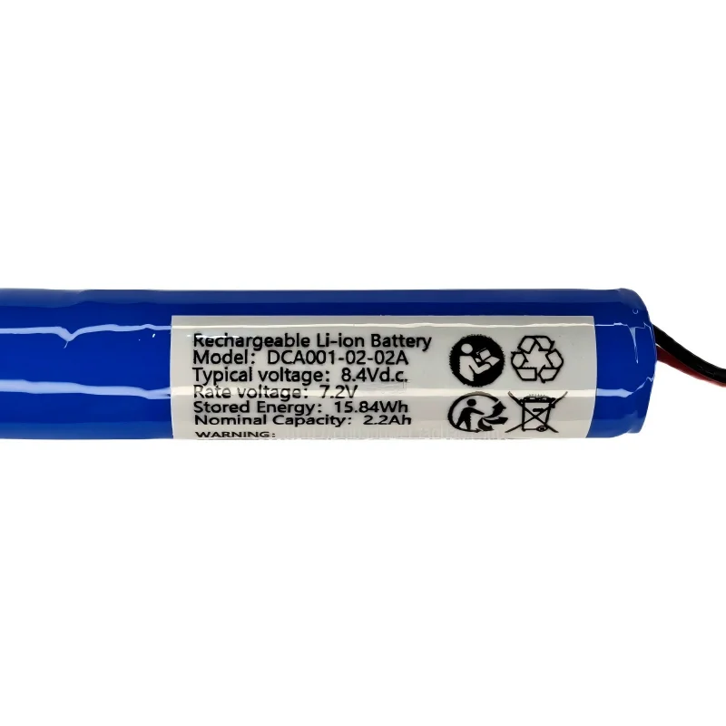 High Quality DCA001-02-02A 8.4Vd.c. 7.2V 15.84Wh 2.2Ah Rechargeable Lithium Battery Pack
