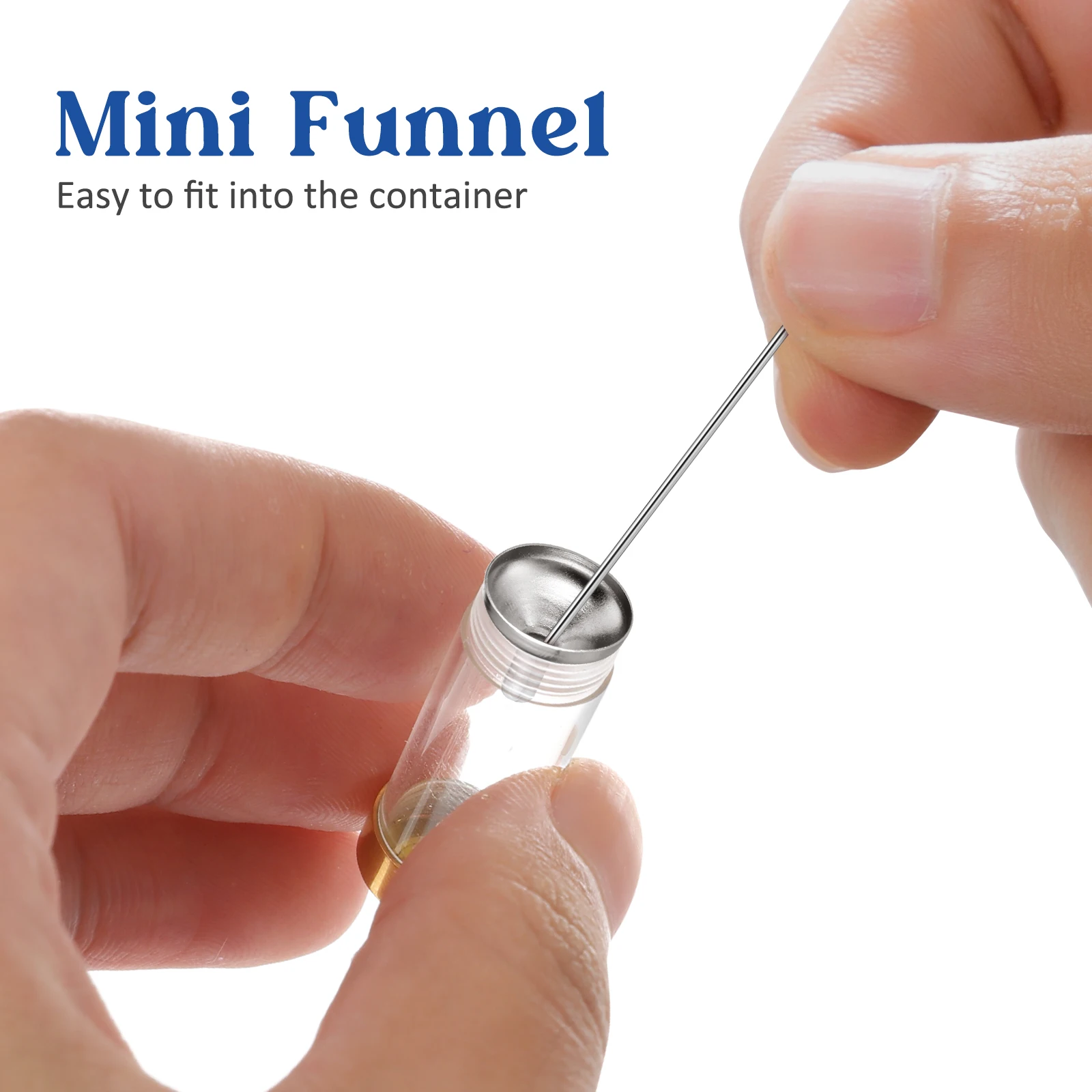

Stainless Steel Cremation Urn Accessories Mini Funnel Filling Kit for Memorial Jewelry Ashes Pendant Necklace Blue Screwdriver