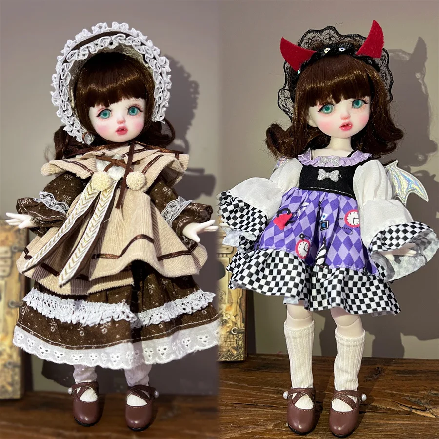 1/6 BJD Doll Dressing 30cm Doll Clothes Retro Palace Style Skirt Lolita Skirt Doll Accessories