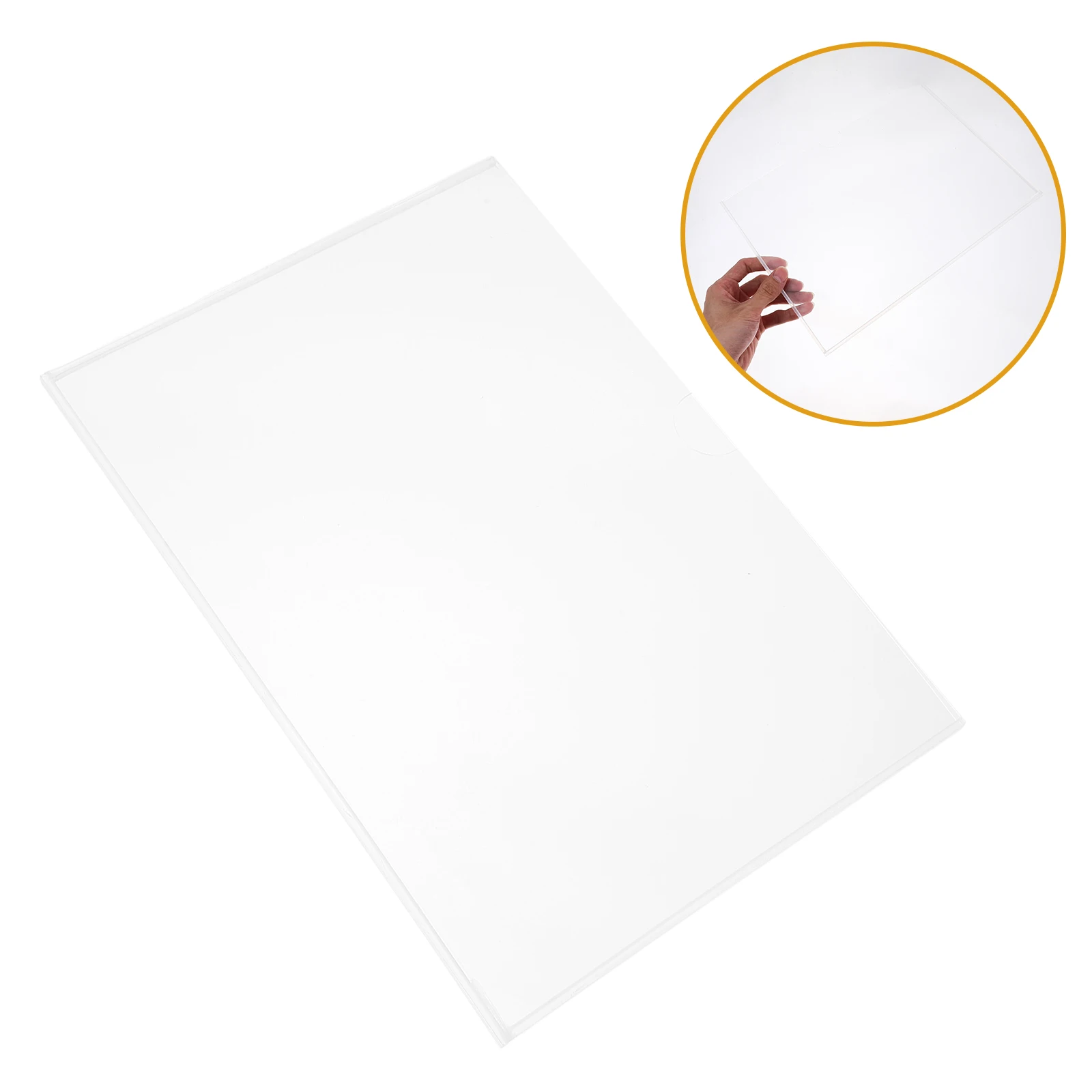 2 قطعة صندوق عرض ملف أكريليك شفاف A4 منظم مستندات حامل ملفات المكتب نظام تخزين فتحة شفافة #2