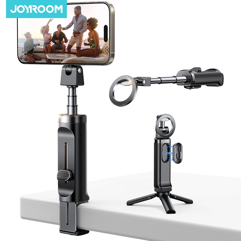 

Joyroom Airplane Phone Holder Magnetic Selfie Stick for iPhone Universal Airplane Phone Mount Plane Phone Stand for Desk ZS509