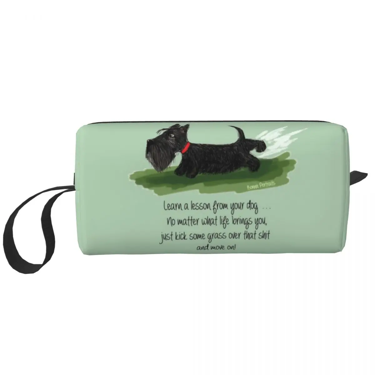 Travel Kawaii Scottie Dog Toiletry Bag Cute Scottish Terrier Makeup Cosmetic Organizer Women Beauty Storage Dopp Kit Box Bags