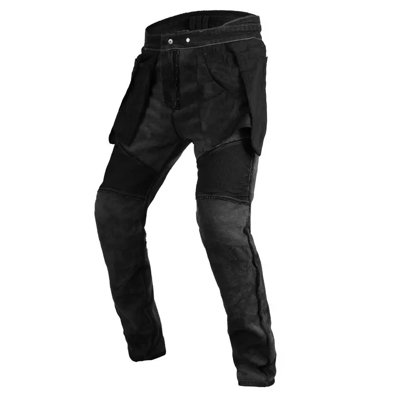 Fleece Lined Riding Jeans Motorcycle Jeans Men's and Women's Motorcycle Riding Pants Winter Plush Thermal Racing Pants CE Armor