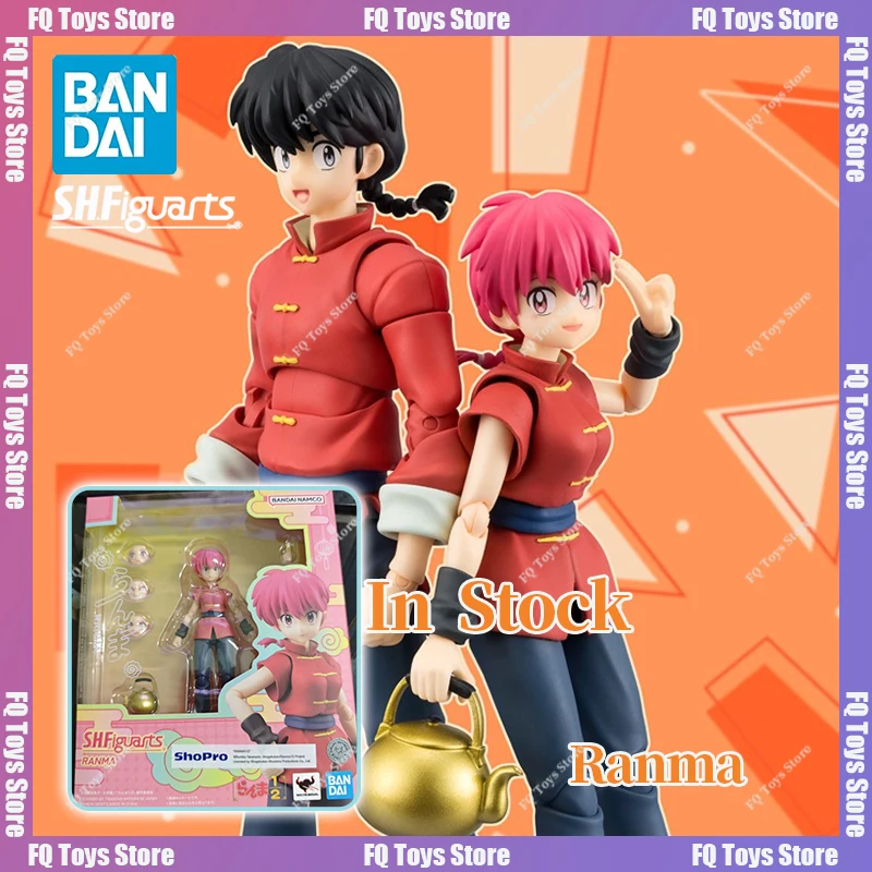 

In Stock Original BANDAI S.H.Figuarts Shf Saotome Ranma Ranma 1/2 Anime Model Movable Figure PVC Collection Gift