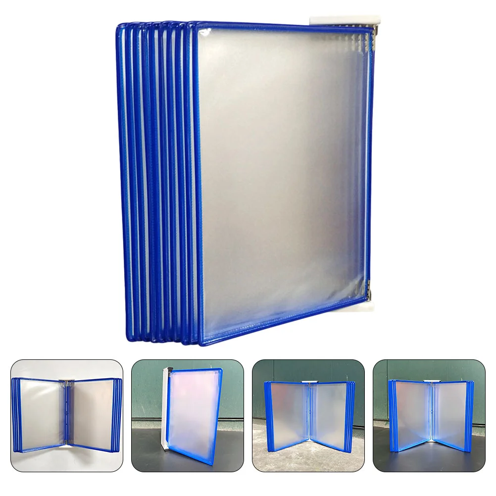 

Wall Mounted Document Display Rack Organizer Bathroom Magazine Clipboard Folder Binder Holder for Office Hanging Pvc Pocket