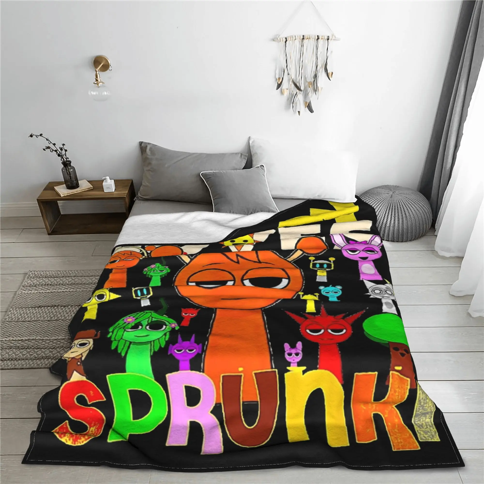 

Just A Boy Who Love It's My Birthday Blanket Fleece Autumn/Winter Sprunki Ultra-Soft Throw Blankets Bed Couch Plush Thin Quilt