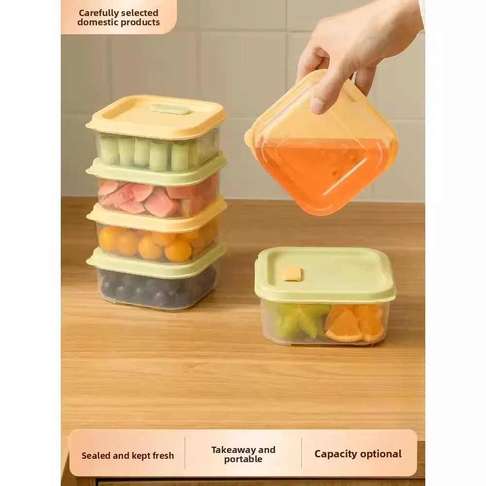 

Портативный ланч-бокс для еды, коробка для пикника, герметичный контейнер для сохранения свежести продуктов для работы и школы, для микроволновой печи, многоразовый.