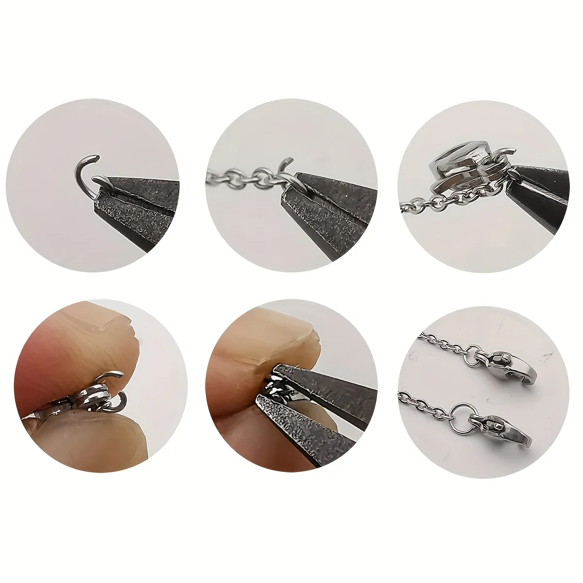 500 Stück Edelstahl Offene Verbindungsringe Schmuckzubehör für DIY Ringe, Ohrringe, Armbänder, Halsketten – Detail 2