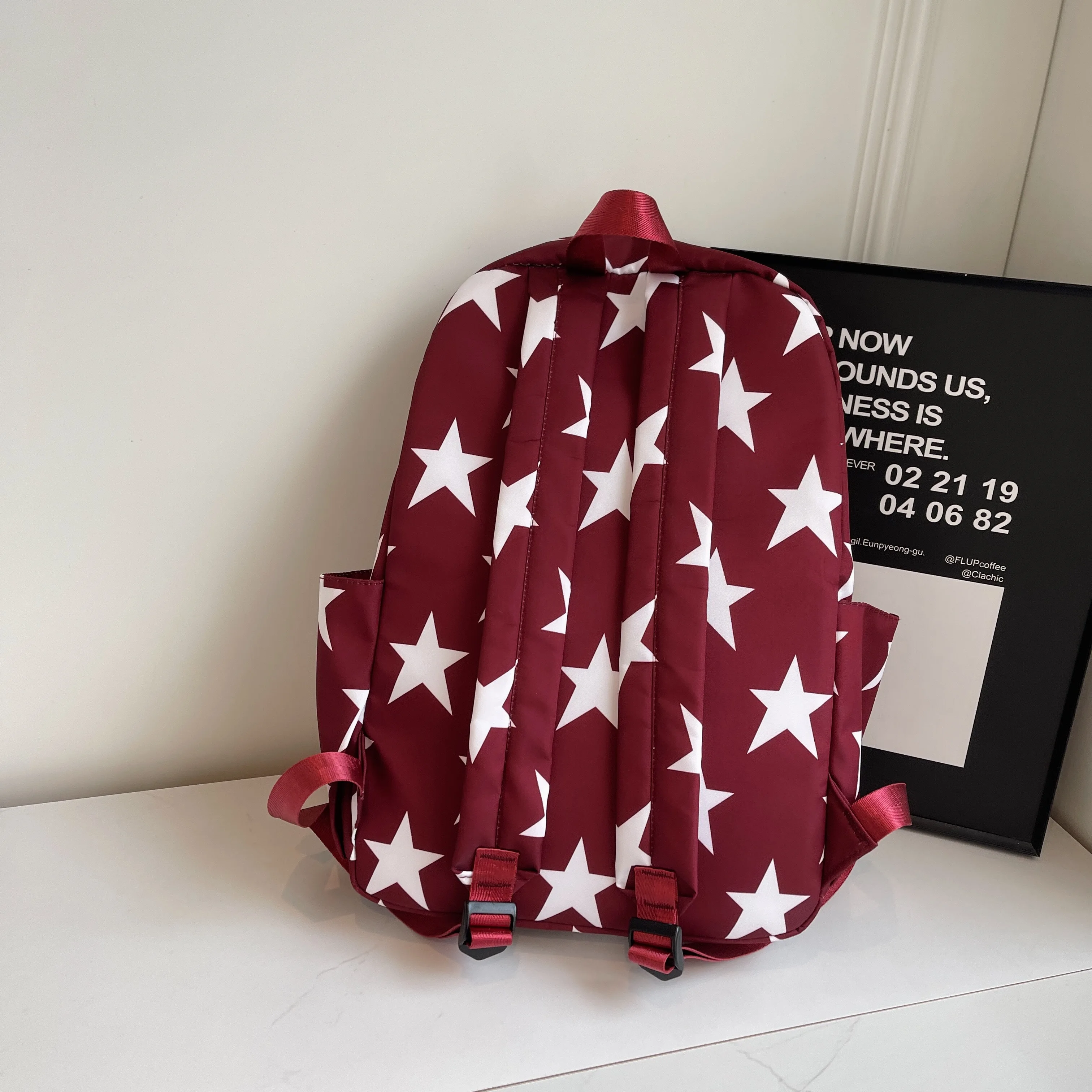 Large Capacity Stars Backpacks American Style School Bags Strong And Stain-resistant Leisure And Travel Bags Child\'s Book Bags