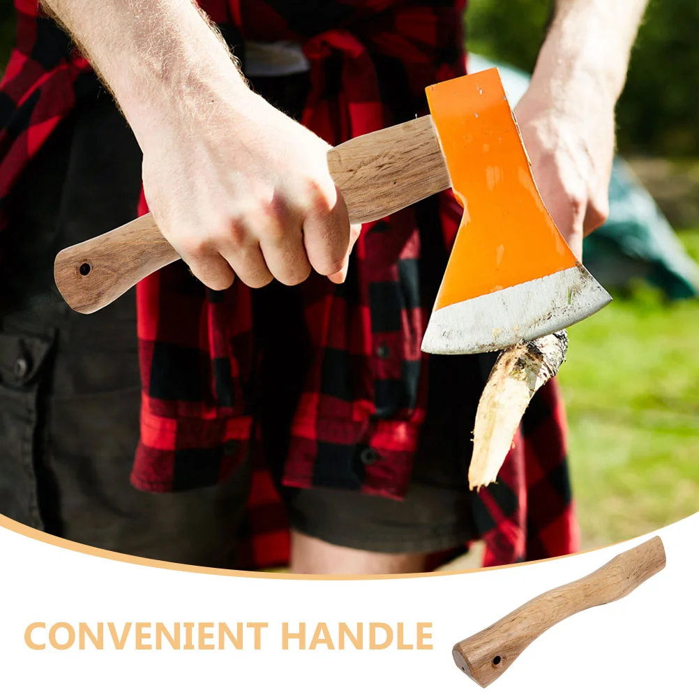 2 Pcs Wooden Ax Handle Axe Fitting Accessory Hatchet Replacement Porch Replacements Practical for