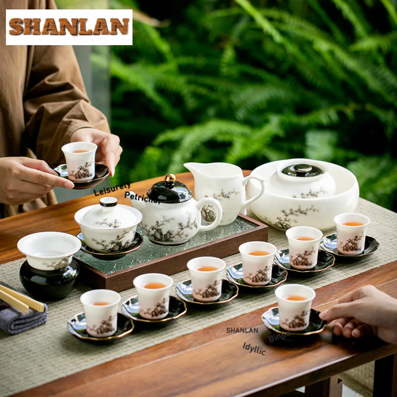 250 مللي Taihu حجر الخيزران اليشم الخزف إبريق الشاي اليابانية الشاي Infuser وعاء الشاي تمرغ غلاية مع مرشح Teaset لوازم الحلي #6