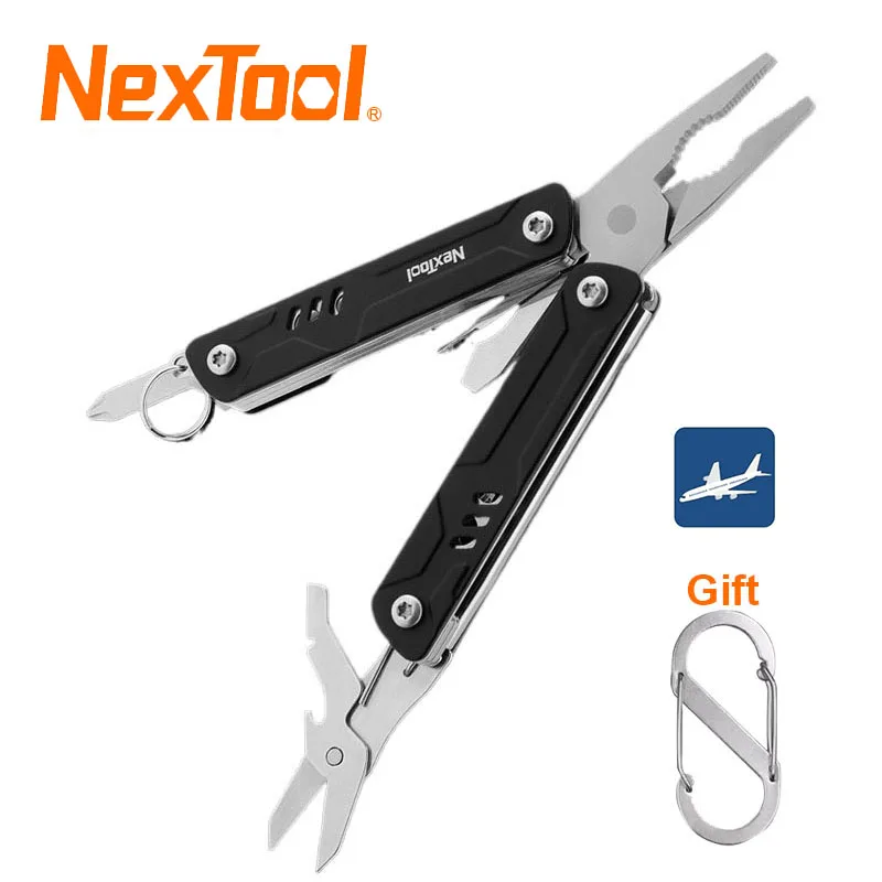 NexTool Mini Sailor Pliers Lite 10 In 1 Keychain Multitool Folding Scissors Portable EDC Multi Tool TSA Approved for Travel