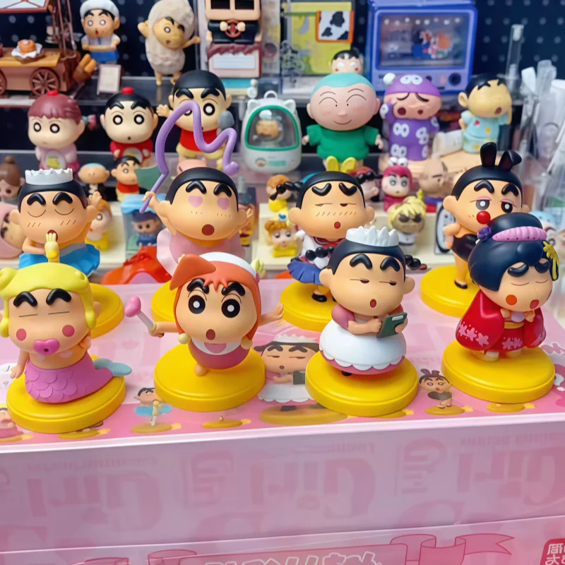 

Jandoon Crayon Shin chan Blind Box Pretty Girl Cross dressing Action Figure Desktop Decoration Cute and Funny Toy Gift