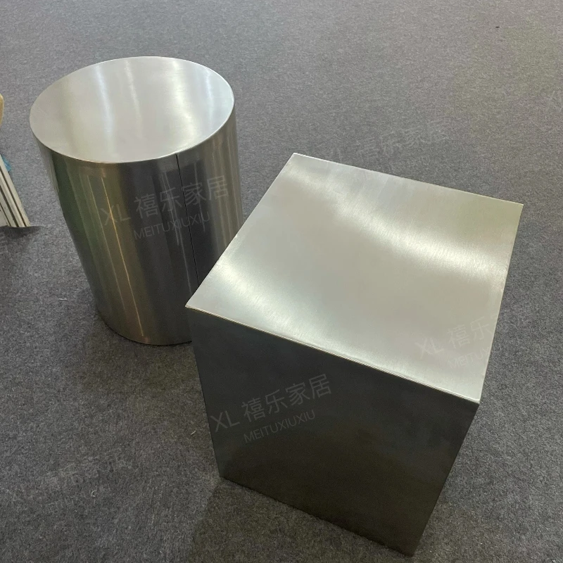 

Commercial Stainless Steel Round Stool Contemporary Metal Seat Designer Restaurant Bar Chair Easy Clean Stool for Home