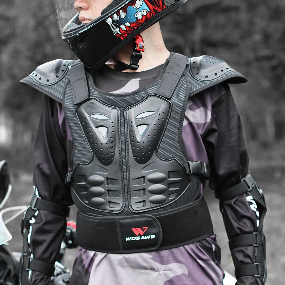 Chaleco Armadura Motocross WOSAWE Protector - usage example