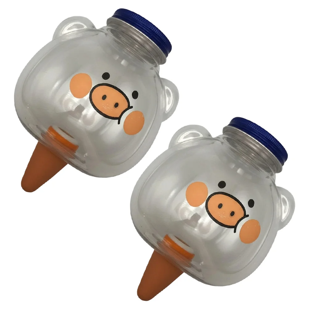 

2pcs automatic watering devices pig design slow drip irrigation system for indoor outdoor plants convenient plant care tools