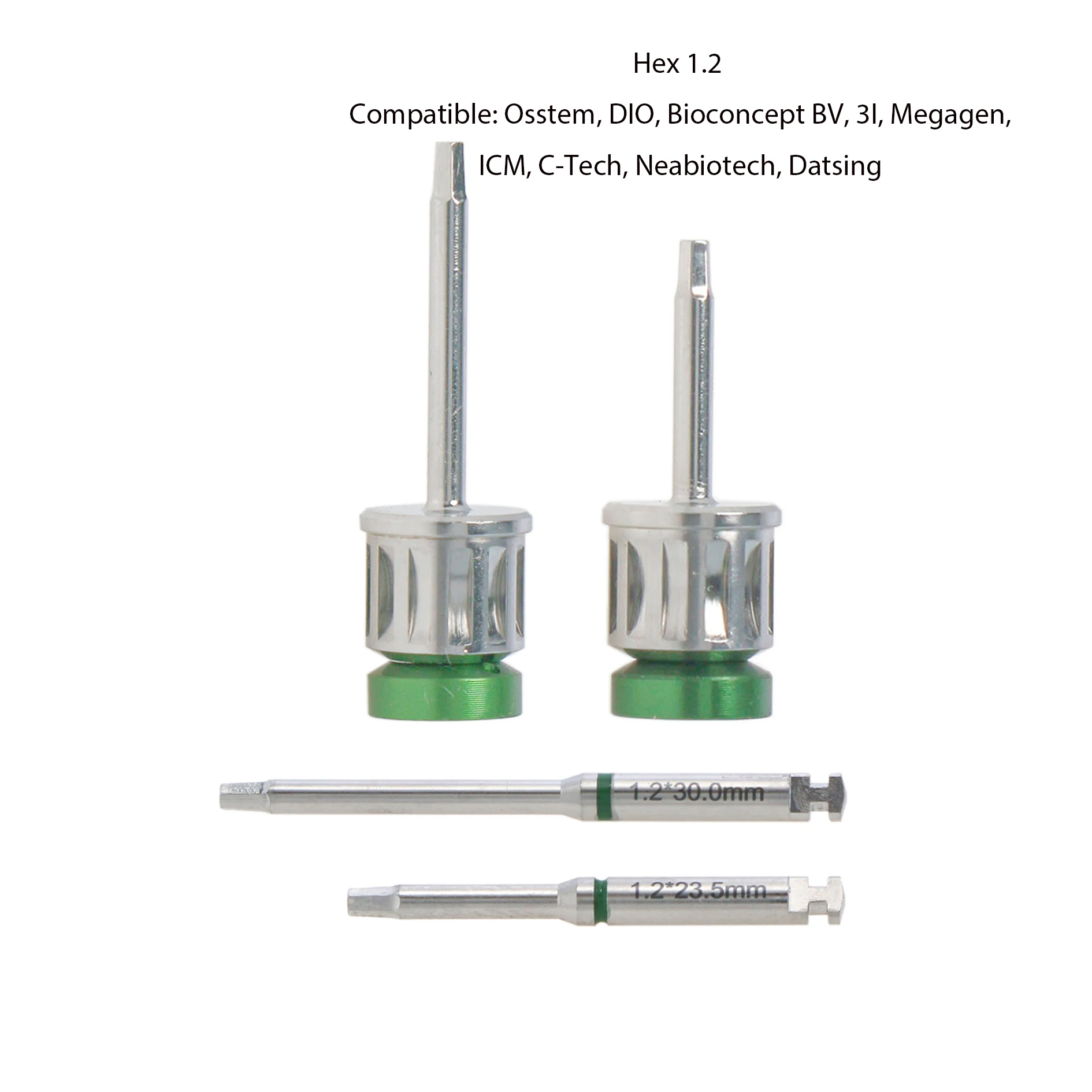 

Dental Implant Hex 1.2 Driver Long Short 20mm 3i Screwdrivers Manual Latch fit Torque Wrench φ7mm