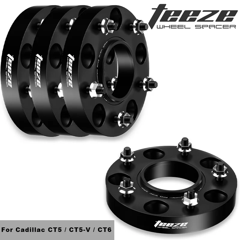 

2/4Pcs 6x120 66.9 M14x1.5 For Cadillac CT5 / CT5-V / CT6 Flange Plate T6-7075 Wheel Spacers Aluminum Alloy Hub widened Adapter
