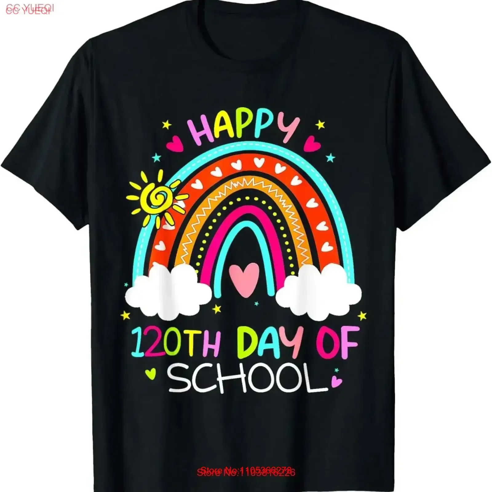 Camiseta vintage para niños y niñas, 120 Days Smarter Happy 120th Day Of School, camiseta vintage ligeramente lavada para uso diario, estilo vintage para hombre
