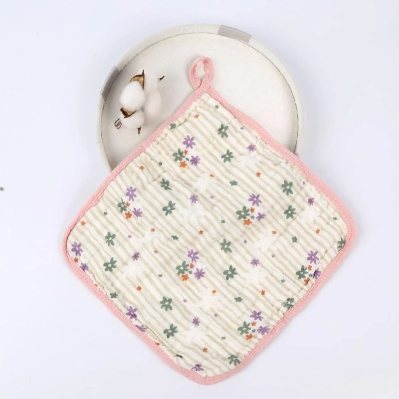 J15U منشفة غسيل ناعمة ماصة للأطفال مقاس 12 بوصة × 12 بوصة مناديل استحمام للأطفال #5