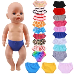 Doll Diapers Underwear 100%Cotton Panty Fit 18Inch American 43CM Reborn Baby Doll Clothes Accessories Nenuco Ropa Generation Toy