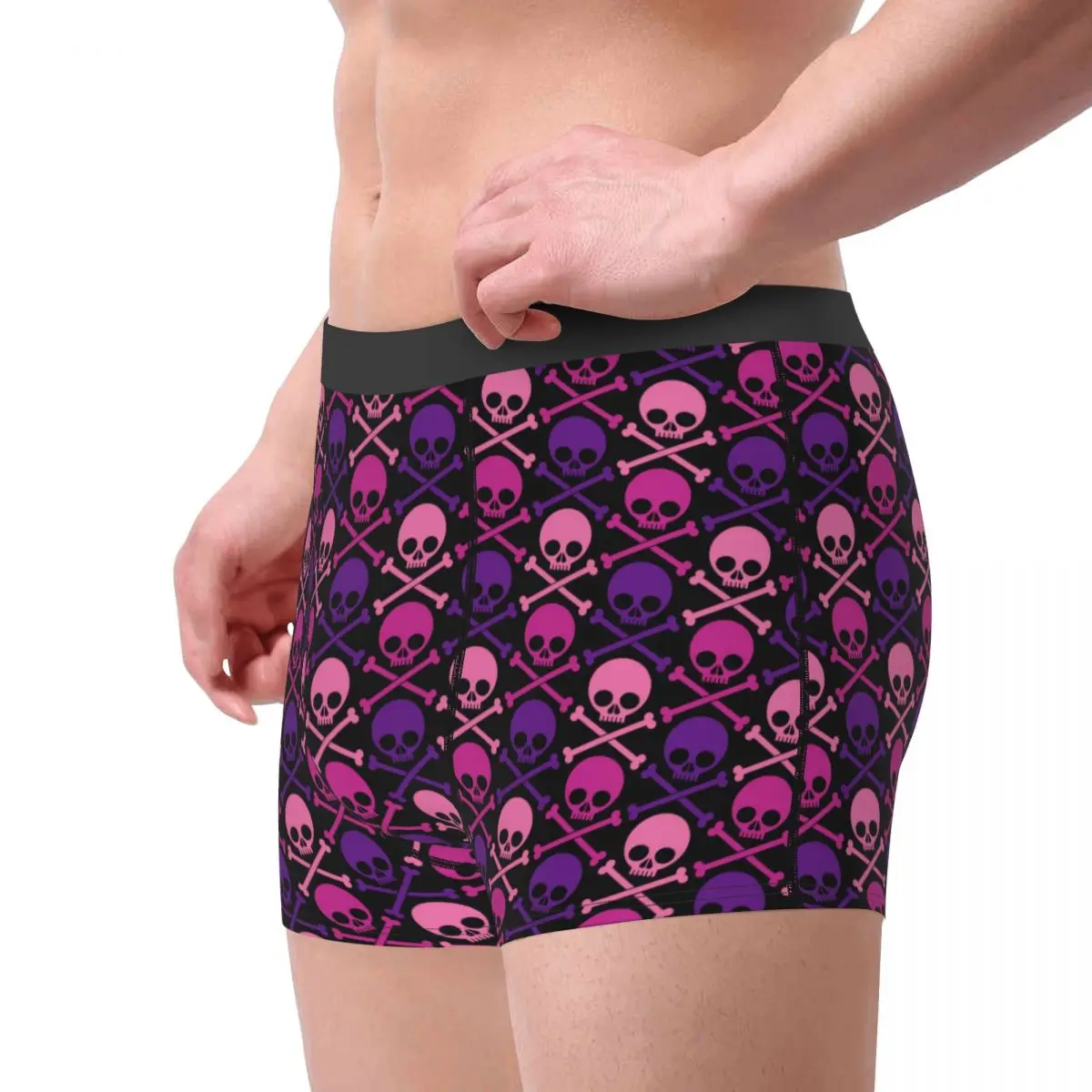 Man Cool Skull Boxer Shorts Panties Soft Underwear Male Hot Underpants