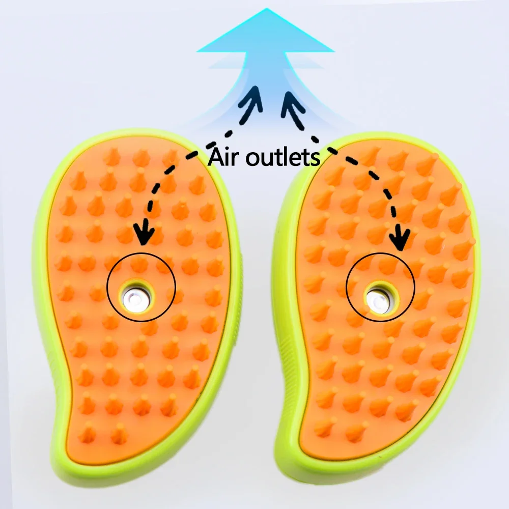 فرشاة بخار كهربائية للقطط ، بخاخ ماء ، مشط للحيوانات الأليفة ، إزالة الشعر من السيليكون الناعم ، فرشاة شعر الحمام ، لوازم العناية بالهريرة