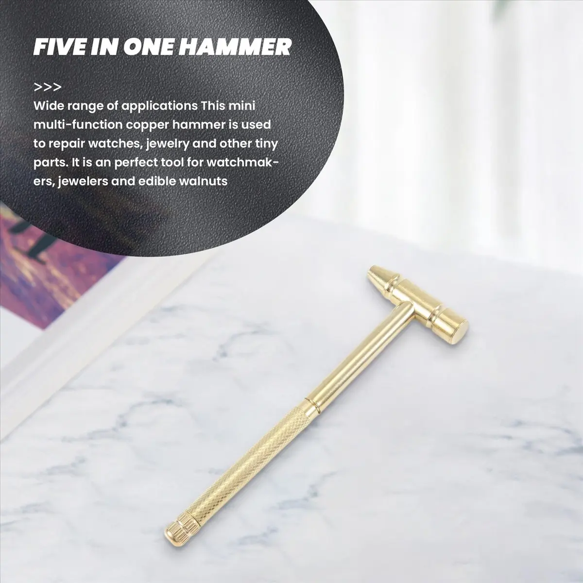 【Limited Offer】Mini Multi-Function Small Hammer, Small Hammer, Small Hammer, 5-In-1 Hammer with Small Screwdriver