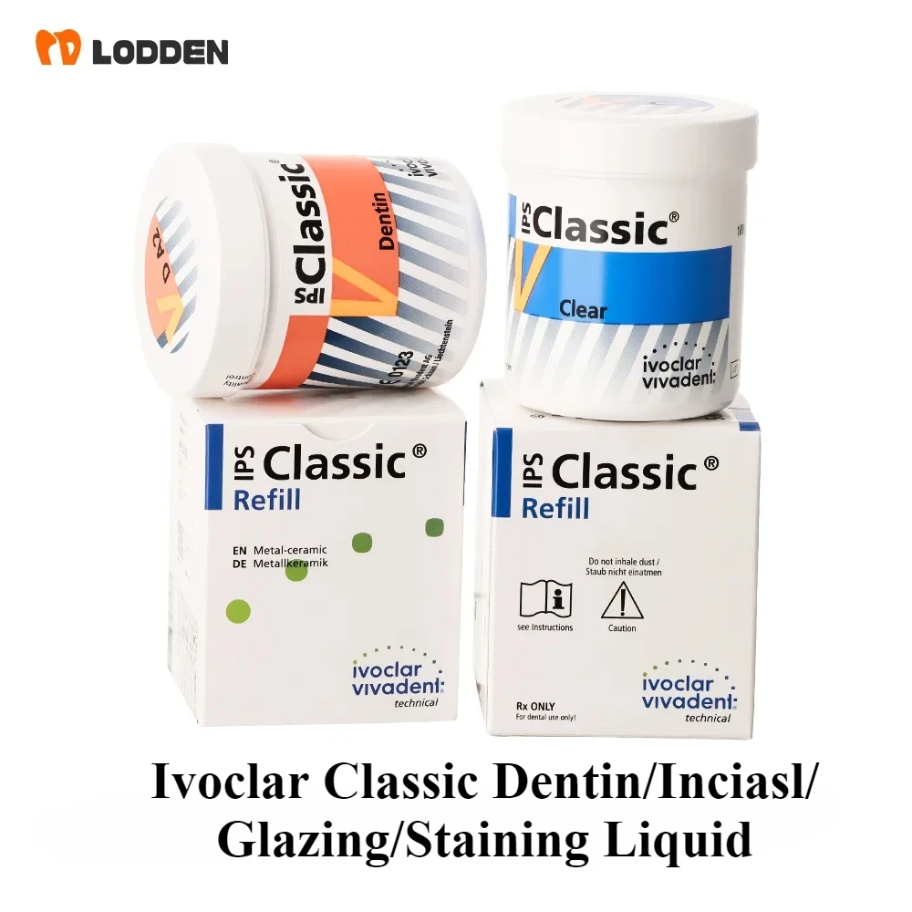 Ivoclar Classic Dentin Porcelain Powder 100g Opaque Dentin A1 Build-Up Liquid N Transparent Neutral Clear Dental Materials