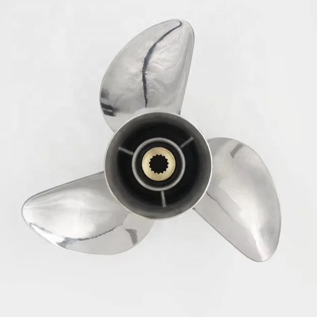 

Marine Stainless Steel Propeller Fit for YAMAHA Outboard Motor Engine 3 Blade Propeller 13-3/4X19-L"