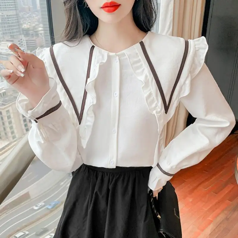 Boutonné chemises et chemisiers pour femmes nouveauté 2025 tunique Simple pas cher élégant nouveaux vêtements tendance luxe concepteur lâche femme haut