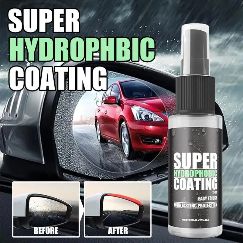 Car Glass Rainproof Agent 30ml Rain Prevention Coating Spray Rain Remover Anti Rain Spray For Window Windshield