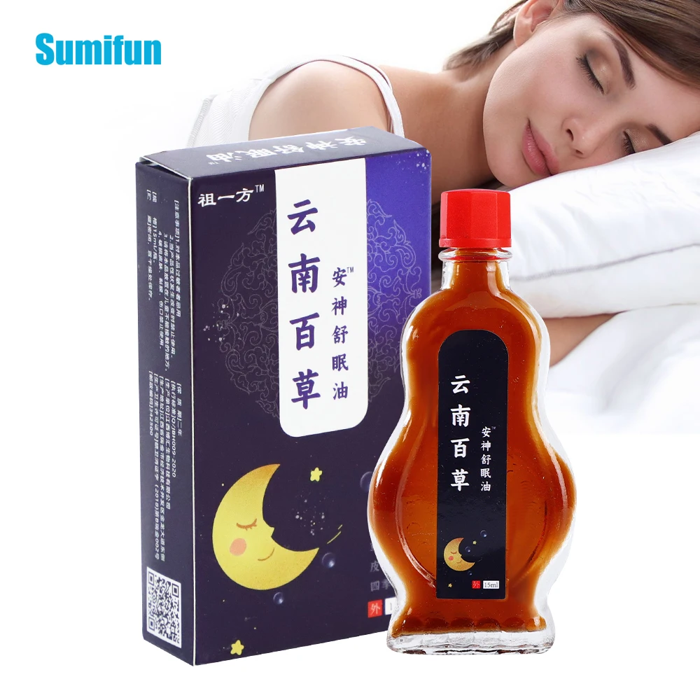 

15ml Herbal Insomnia Essential Oil Sleep Aid Liquid Relieve Stress Anxiety Brain Relaxation Body Massage Health Medical Plaster