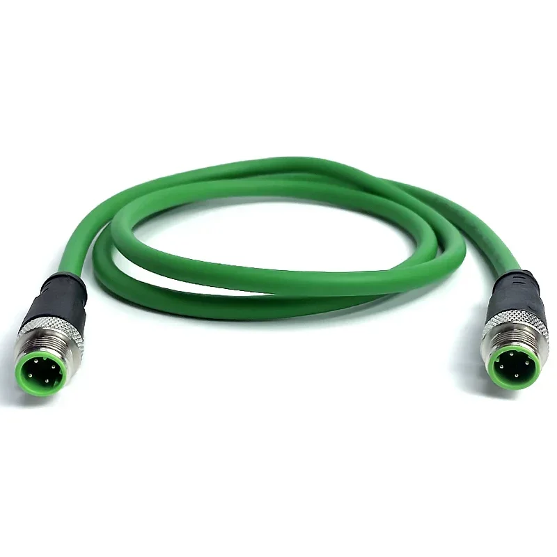 Cable conector M12 a RJ45 M12 8 pines 4 pines tipo A/D codificación para blindar línea Profinet Ethernet RJ45