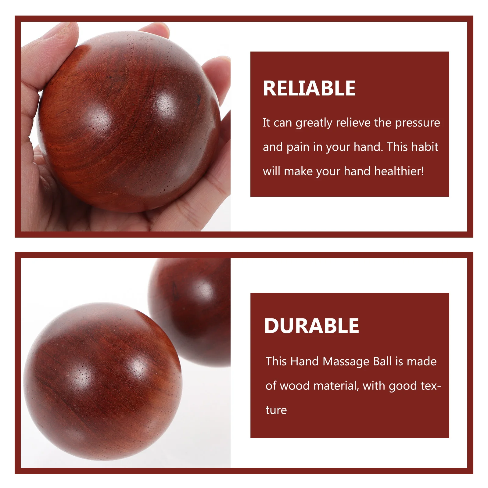 

1 set Hand Massage Balls 5cm Massager Rolling Acupressure Therapy Small Balls