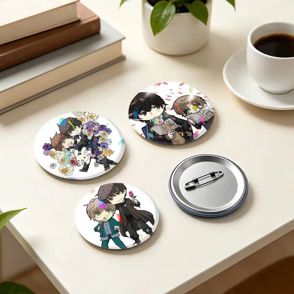 BL Comic S-Sekaiichi H-Hatsukoi  25 32 44 58 75mm Badges Personalized Round Brooches Pins Accessory Gift
